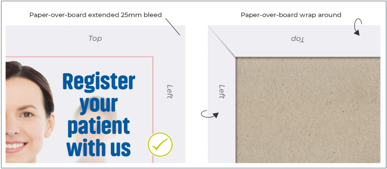 Paper Over Board Wrap-around